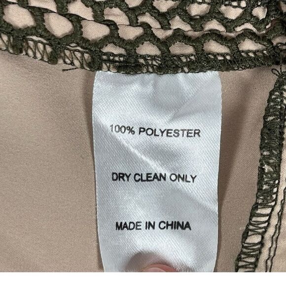 Marie Oliver Hunter Green Lace Sleeveless Flounce Mini Cocktail Dress Size 6 - Picture 5 of 8